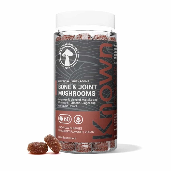 Known Nutrition Bone & Joint Mushrooms Vegan Gummy Supplement x 60