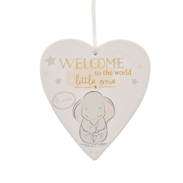 Disney Magical Beginnings Heart Plaque Welcome to the World