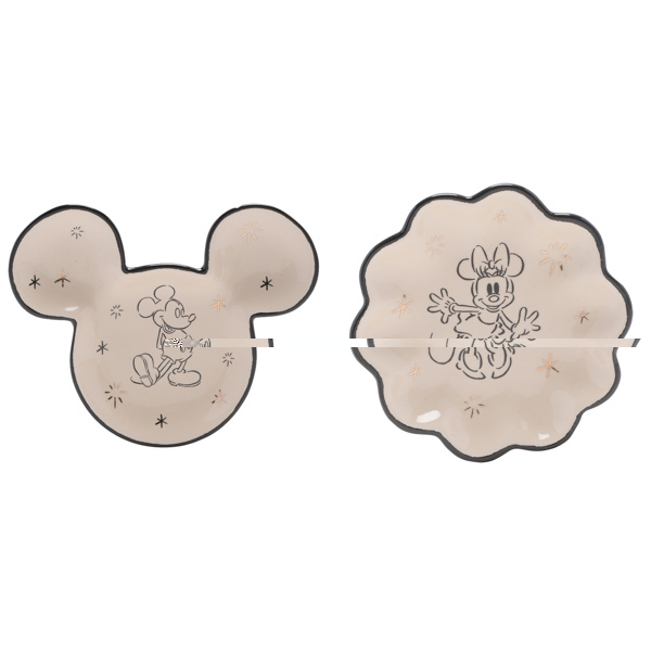 Disney Mickey & Minnie Set of 2 Trinket Dishes