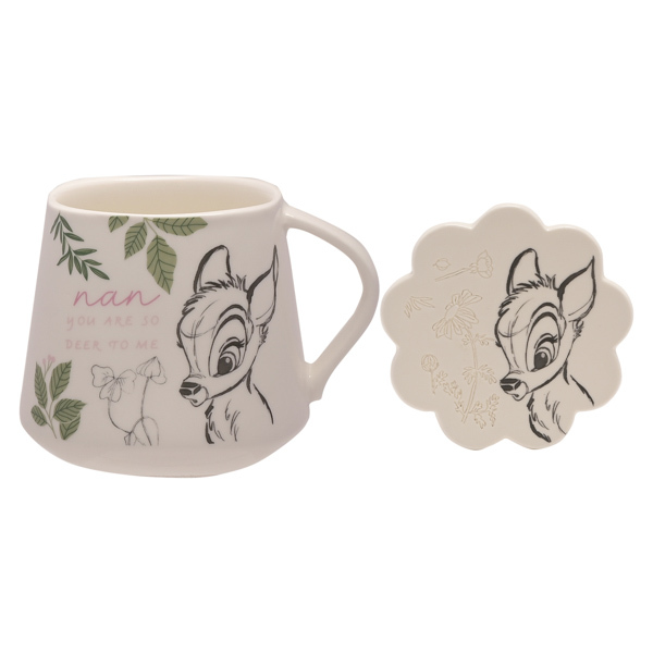 Disney Forest Friends Bambi Mug & Coaster Set 'Nan'