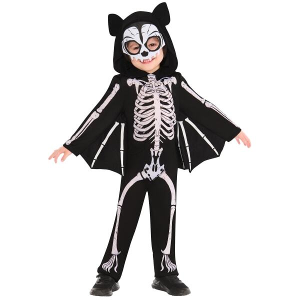 Bristol Novelty Kids Skeleton Bat Costume (5-6 Years)