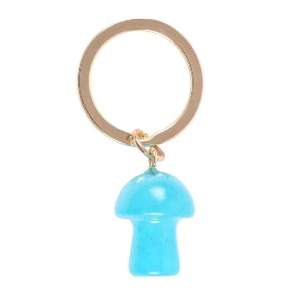 Something Different Aura Mushroom Crystal Keyring