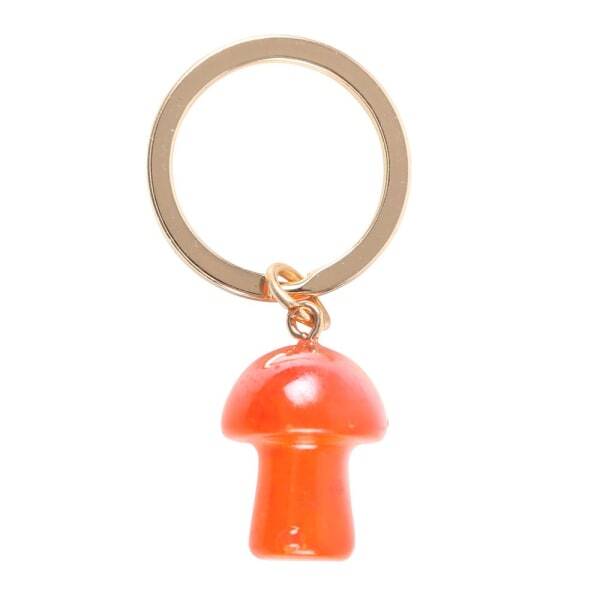 Something Different Aura Mushroom Crystal Keyring