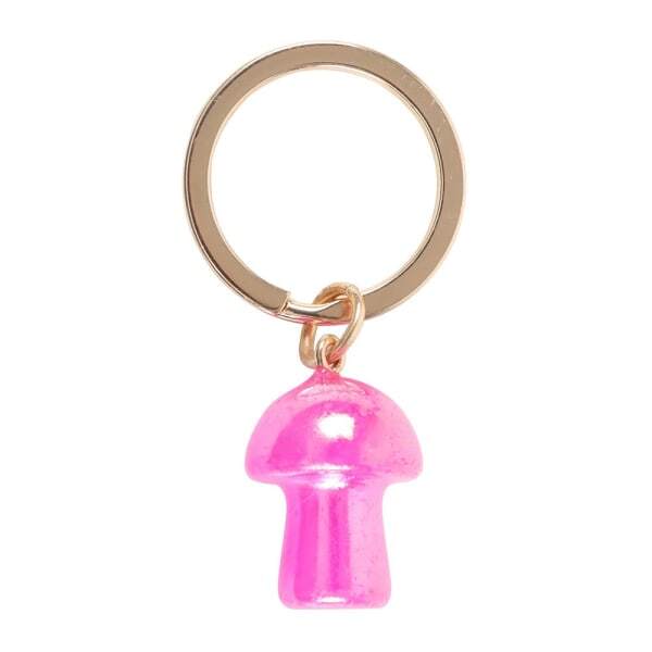 Something Different Aura Mushroom Crystal Keyring