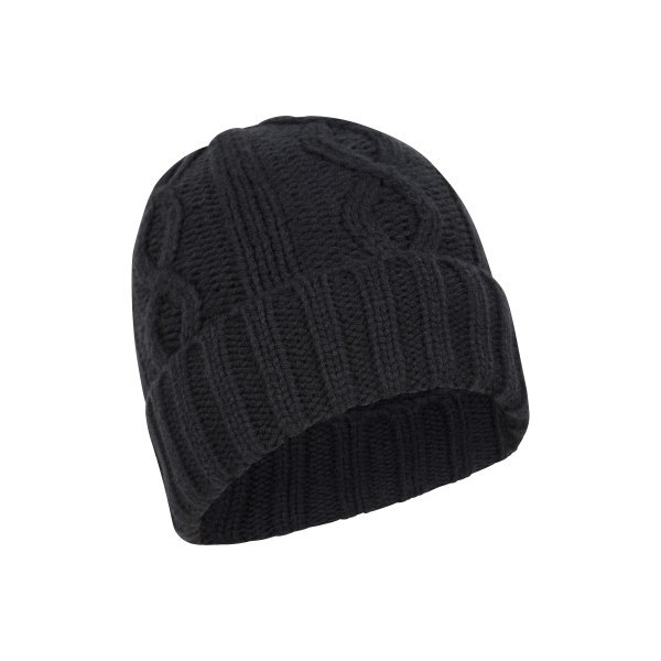 Mountain Warehouse Mens Cable Fleece Lined Waterproof Beanie