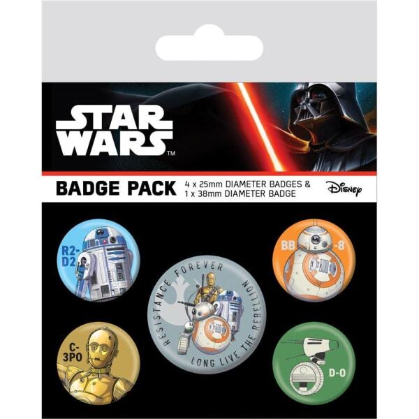 Star Wars Droids Badge (Pack of 5)