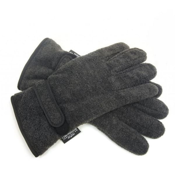 FLOSO Mens Fleece Gloves With Palm Grip (3M 40g) (M/L)