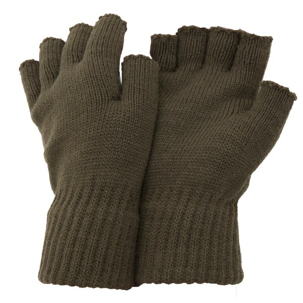 FLOSO Mens Fingerless Winter Gloves