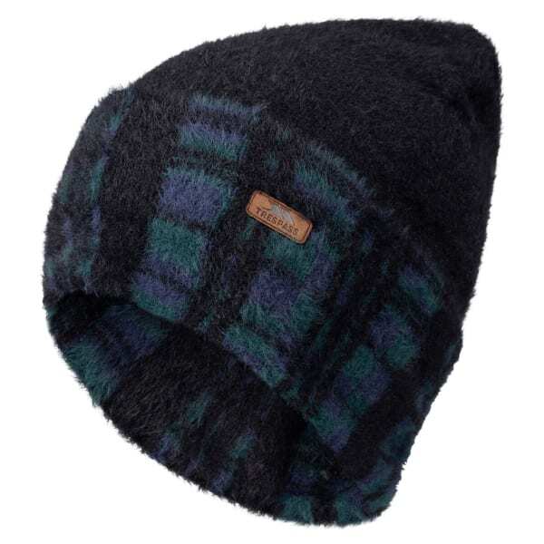 Trespass Mens Atlas Tartan Reversible Beanie