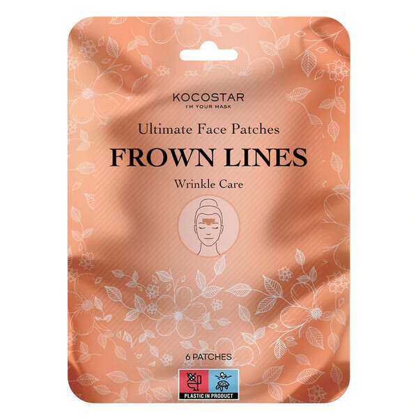 KOCOSTAR Ultimate Face Patches - Frown Lines 6 pcs Overnight