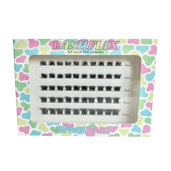 Space Baby Lashflix L02D - 50 Cluster Lashes