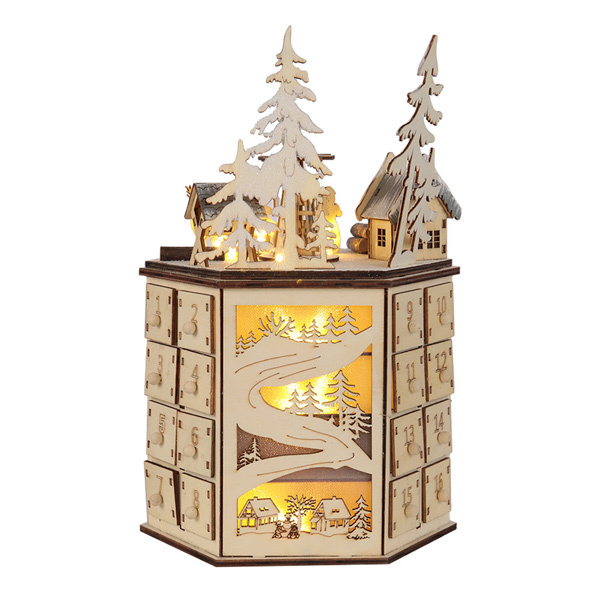 Livingandhome LED Rotating Music Box for Christmas