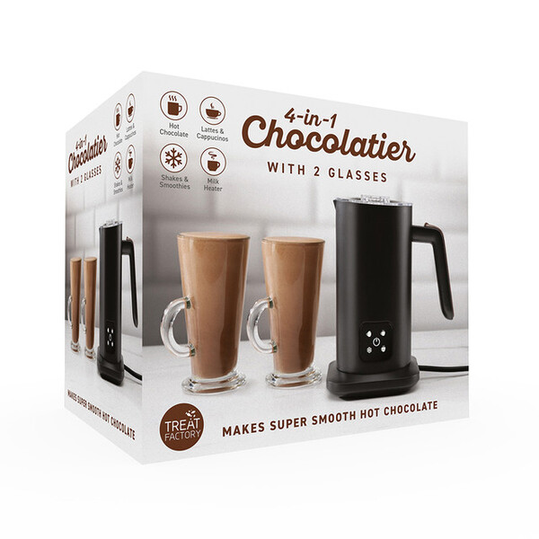 Treat Factory 4 in 1 Chocolatier with 2 Glasses