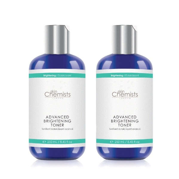 skinChemists Advanced Brightening Toner Twin Pack 2 x 250ml