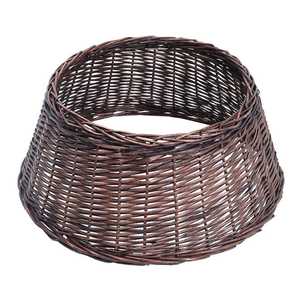 Livingandhome Wicker Christmas Tree Collar Large