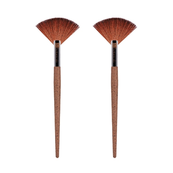 Dr Botanicals Coffee Ground Fan Brush Twin Value Pack