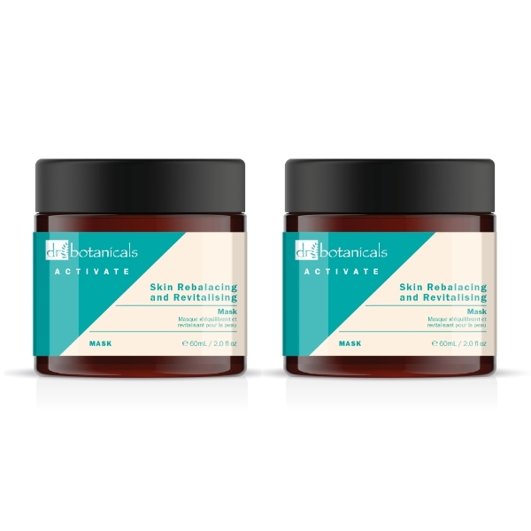 Dr Botanicals Rebalancing & Revitalise Mask Duo 2 x 60ml