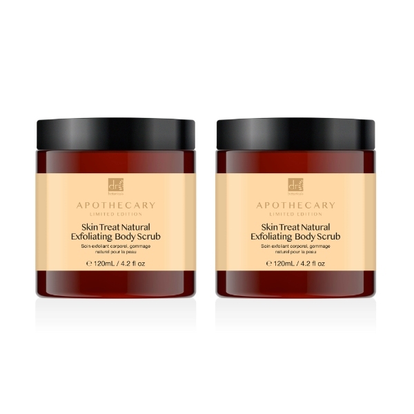 Dr Botanicals Exfoliating Body Scrub Twin Pack 2 x 120ml