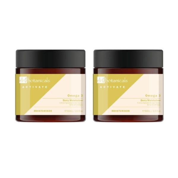 Dr Botanicals Omega 3 Berry Moisturiser Duo 2 x 60ml