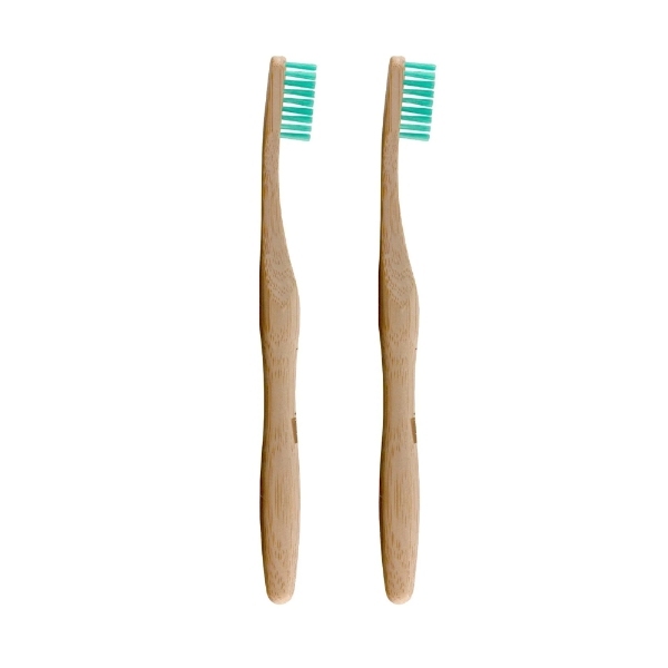 Dr Botanicals Bamboo Toothbrush Green Twin Savings Pack