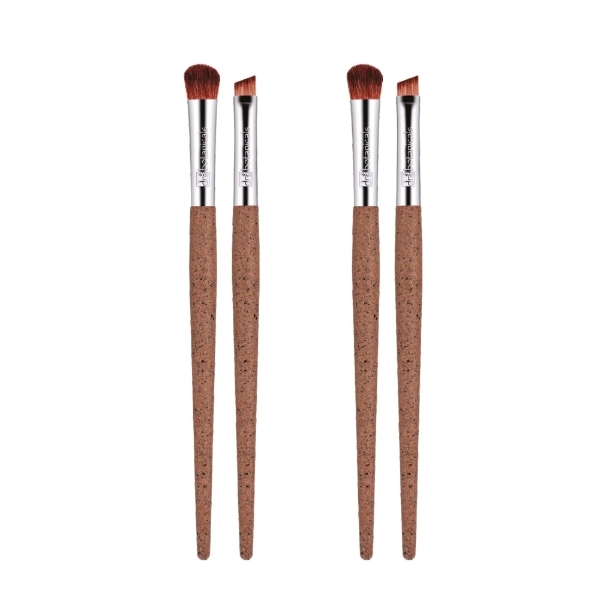 Dr Botanicals Coffee Ground Set Of 2 Eye Brushes Twin Pack