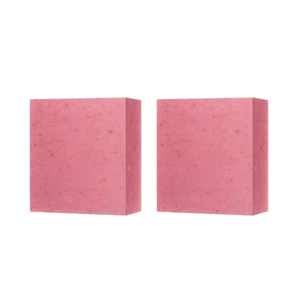 Dr Botanicals Hydrating Rose Facial Cleansing Bar 2 x 100g