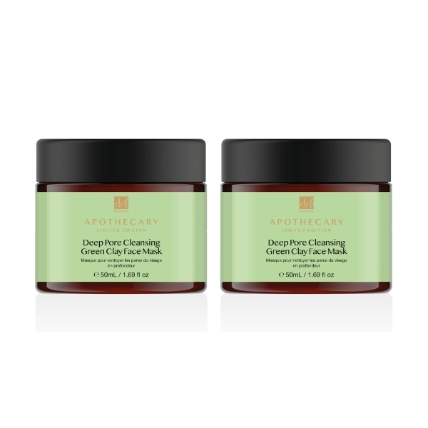 Dr Botanicals Deep Pore Clay Face Mask Twin Pack 2 x 50ml