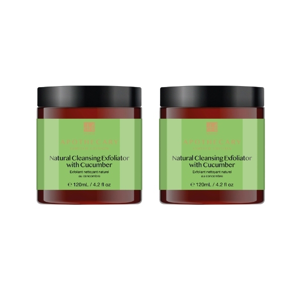 Dr Botanicals Exfoliator with Cucumber Twin Pack 2 x 120ml