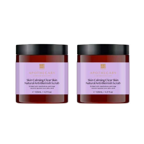 Dr Botanicals Clear Skin Anti-Blemish Scrub Pack 2 x 120ml