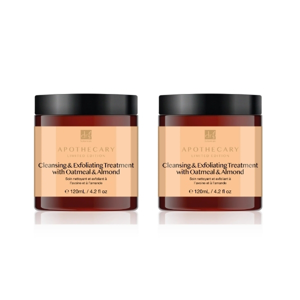 Dr Botanicals Exfoliator with Oatmeal Twin Pack 2 x 120ml