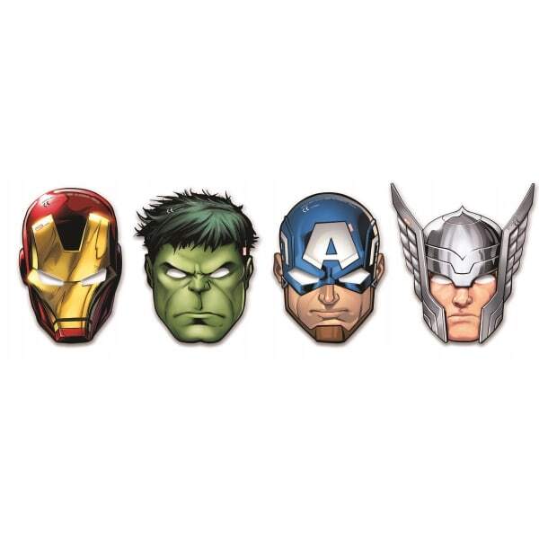 Avengers Paper Party Mask (Pack of 6)