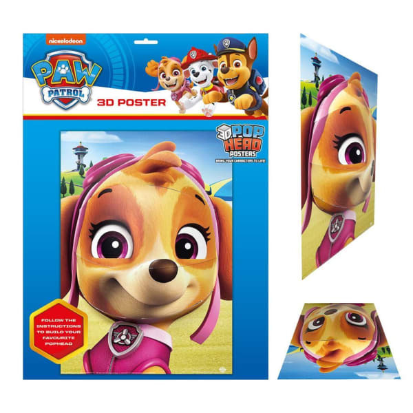 Paw Patrol Popheads 3D Skye Poster (44cm x 31.2cm)