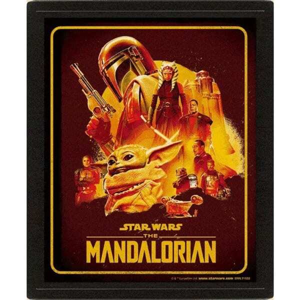 Star Wars: The Mandalorian 3D Framed Art Print (10in x 8in)