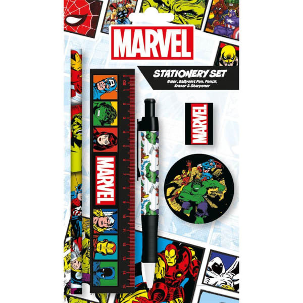 Marvel Classic Comics Stationery Set (21cm x 1.6cm x 8.5cm)