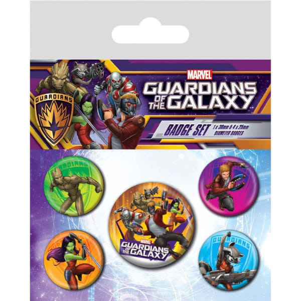 Guardians Of The Galaxy Characters Badge Set (Pack of 5)