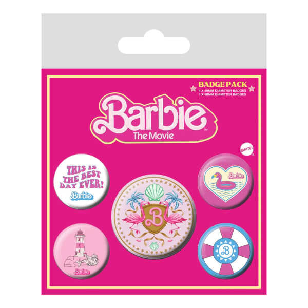 Barbie This Is The Best Day Ever Badge Set (Pack of 5)