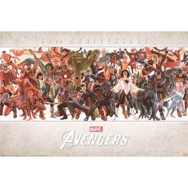 Avengers Characters 60th Poster