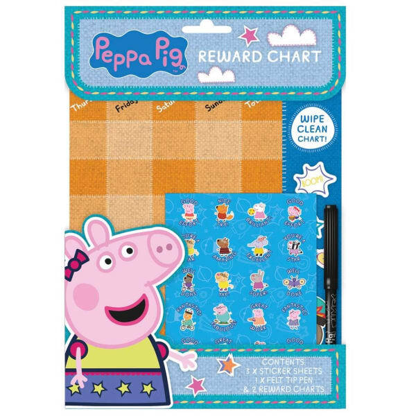 Peppa Pig Reward Sticker Chart Set (Pack of 6)