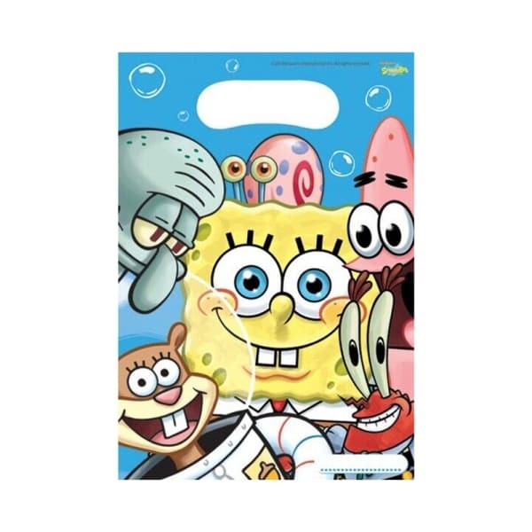 SpongeBob SquarePants Bubbles Party Bags (Pack of 6)