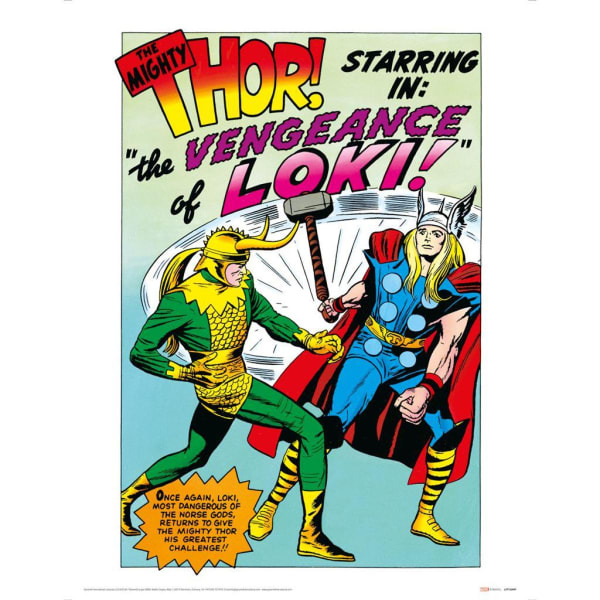 Marvel Vengenance Of Loki Comic Print (40cm x 30cm)