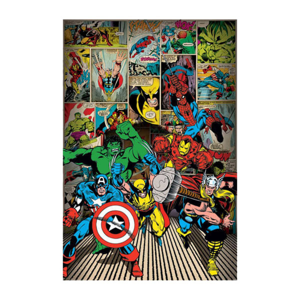 Marvel Comics Heroes Poster