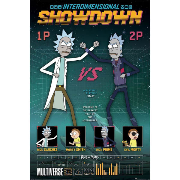 Rick And Morty Showdown Paper Poster (91cm x 61cm)