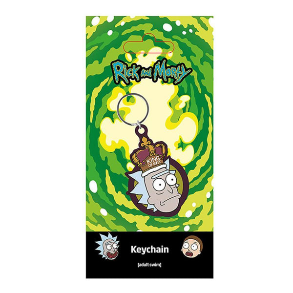 Rick And Morty King Of Shit Rubber Keyring