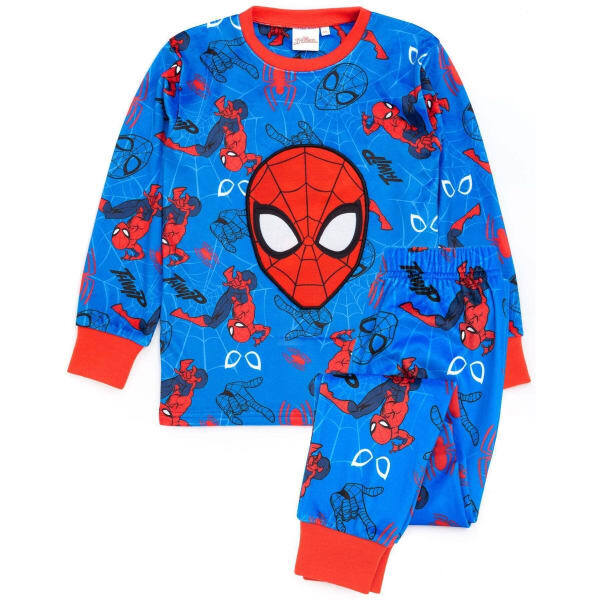 Spider-Man Kids Fleece Long Pyjama Set (7-8 Years)