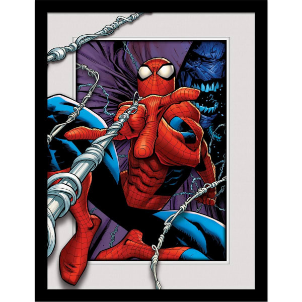 Spider-Man Swinging Breakout Framed Poster (45cm x 35cm)