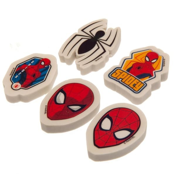 Spider-Man Erasers Set (Pack of 5)