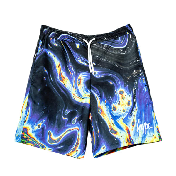 Hype Boys Rainbow Marble Marble Swim Shorts (7-8 Years)