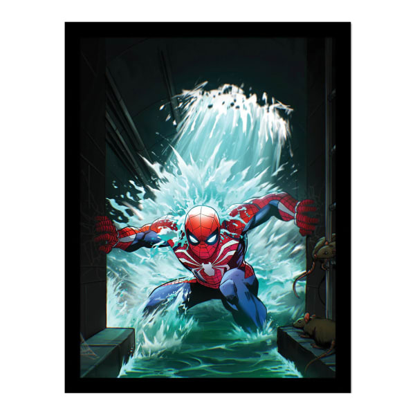 Spider-Man Water Framed Poster (40cm x 30cm)