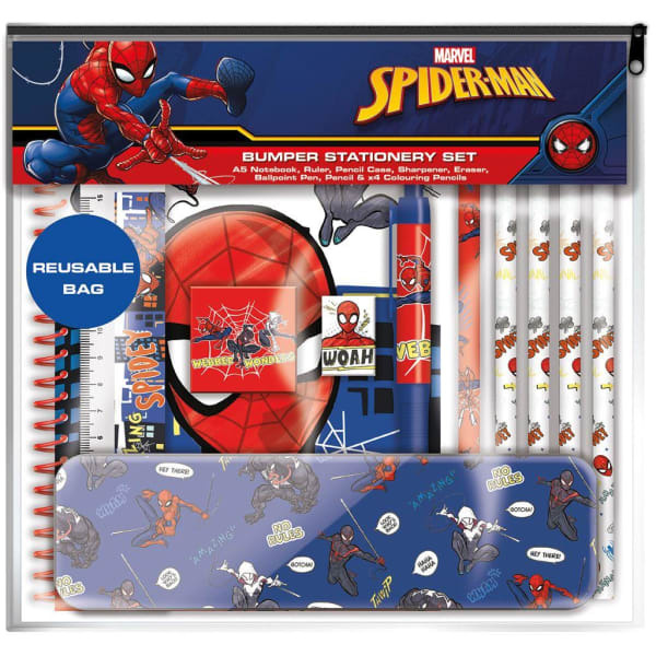 Spider-Man Bumper Stationery Set (23.5cm x 3cm x 23.5cm)