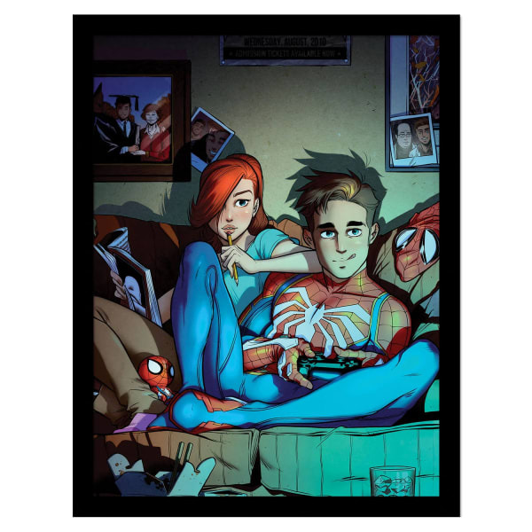 Spider-Man Peter & Mary Framed Poster (40cm x 30cm)